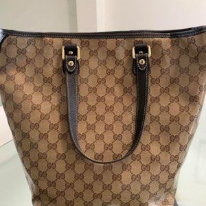 GUCCI canvass tote bag